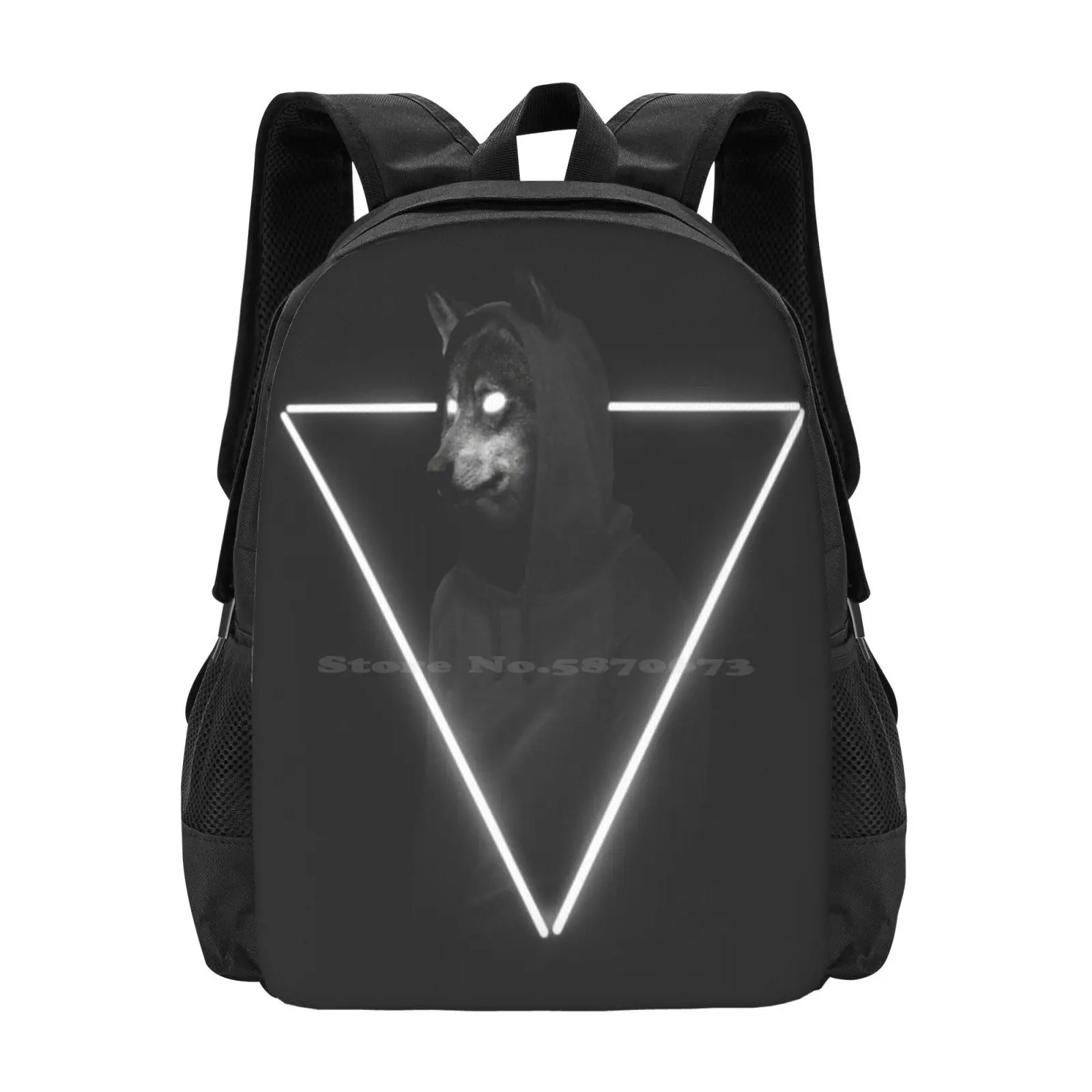 It'S Me Inside Me New Arrivals Unisex Bags Student Bag Backpack Wolf Neon