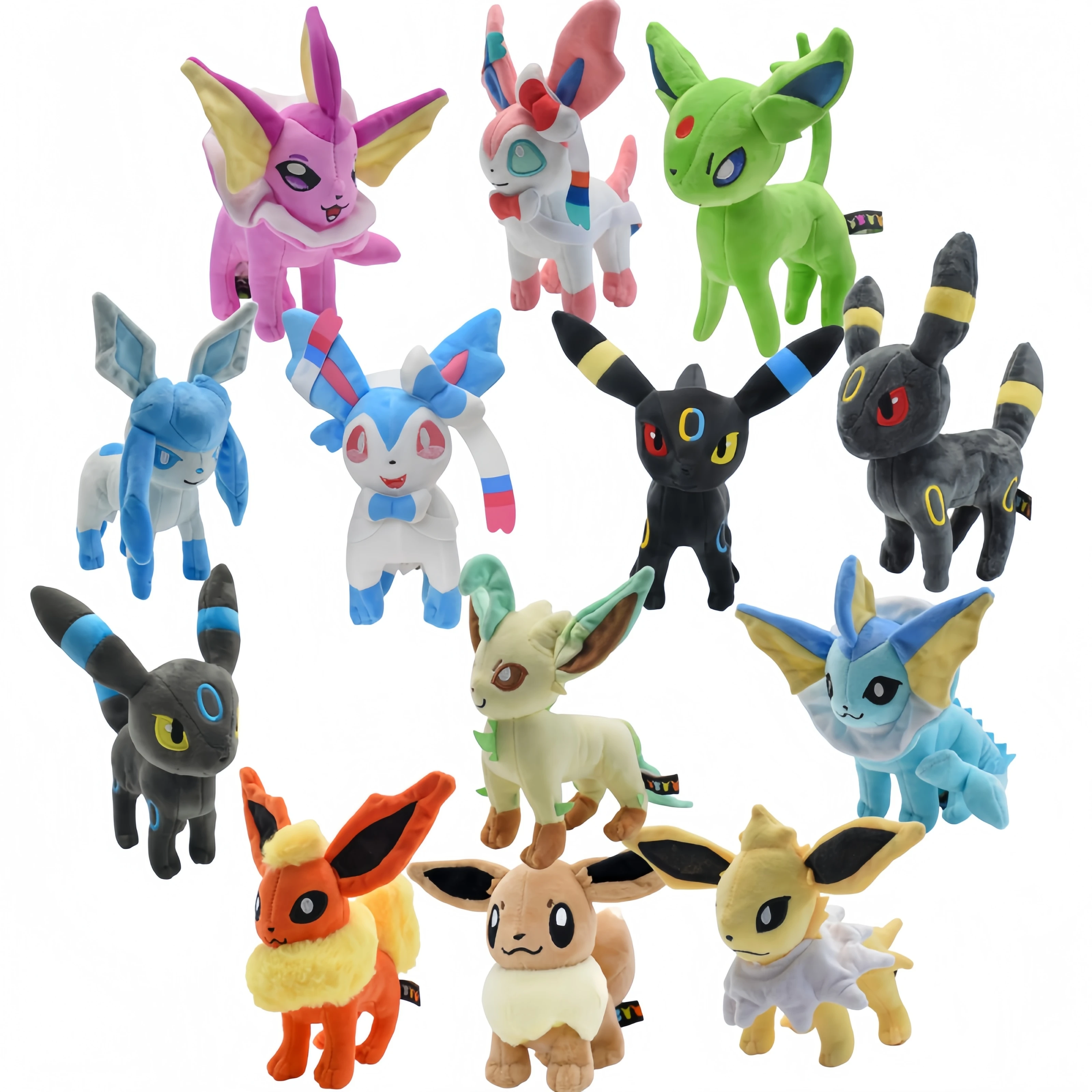 

Pokemon Eevee Peluche Evolution Vaporeon Plush Toy Jolteon Flareon Espeon Umbreon Glaceon Leafeon Sylveon Stuffed Doll Kid Gift