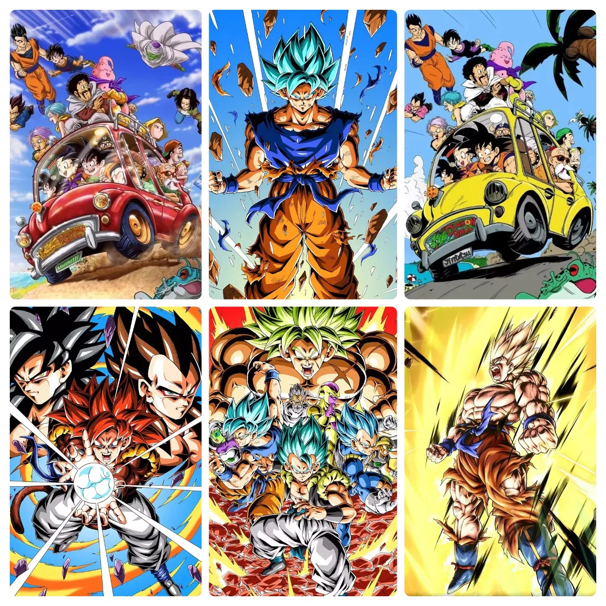 500/1000/1200/2000PCS Jigsaw Puzzle Dragon Ball Goku Vegeta Super Saiyan Fight Scene DIY Jigsaw Puzzle Home Ornament Gift