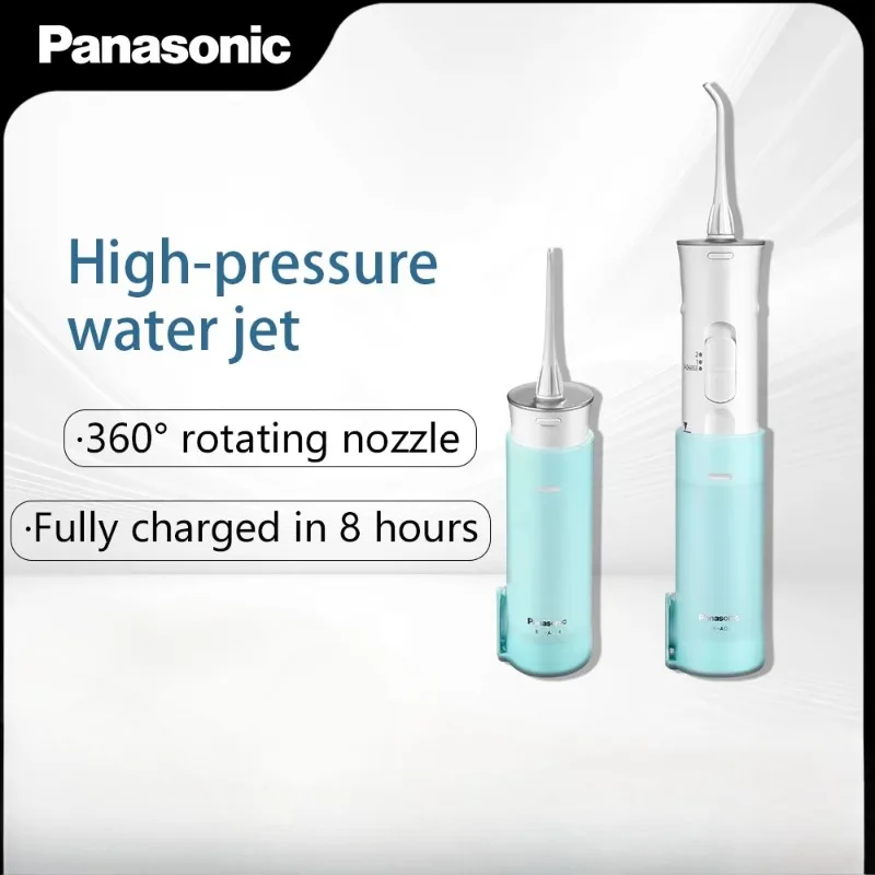 Panasonic Smart Electric Dental Flosser - Portable - 2 Water Pressure Modes - Rotating Nozzle - Canister Storage - IPX7 waterpro