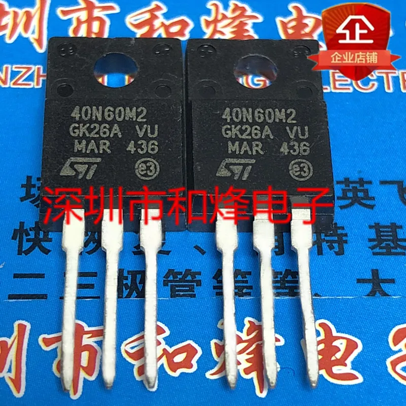 5PCS-10PCS 40N60M2 STF40N60M2 TO-220F Original On Stock Quick shipping