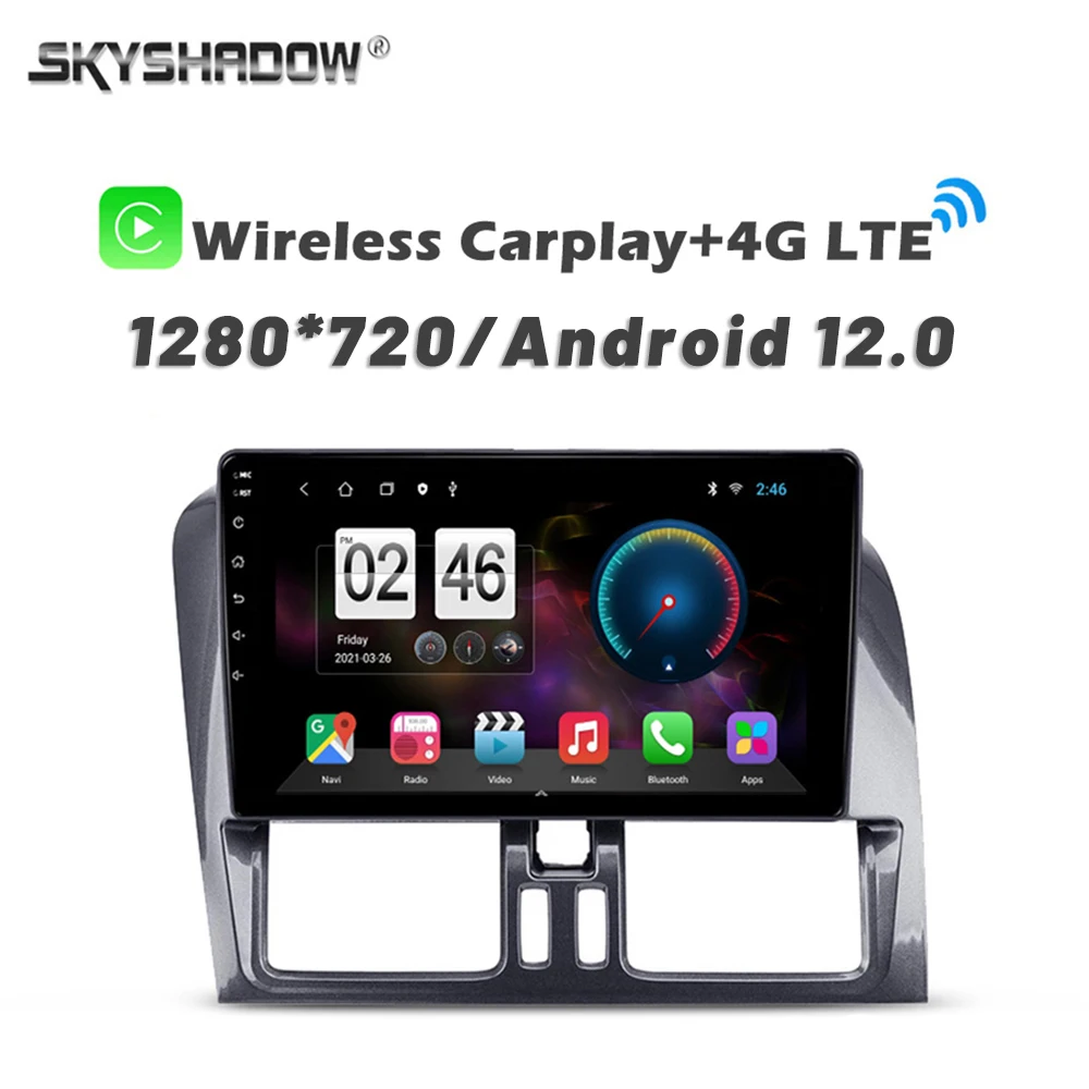 

720P 360 Camera Carplay Auto 4G SIM 8G+256G Android 14 Car DVD Player GPS WIFI Bluetooth 5.0 RDS Radio For Volvo XC60 2009-2017