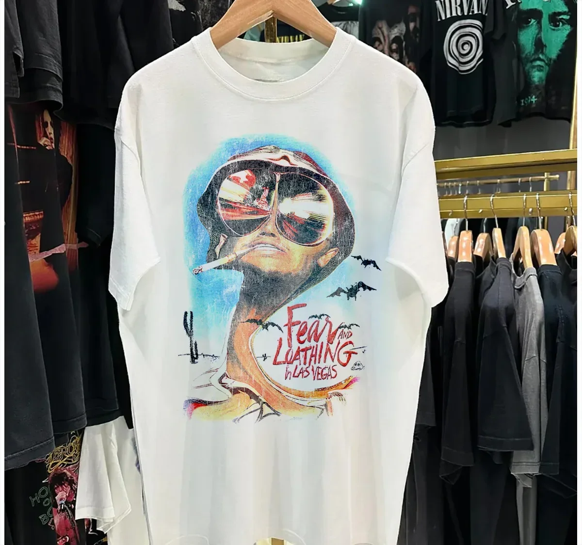 Fear And Loathing In Las Vegas white FEAR AND LOATHING 1998 t shirt s-5xl SG649