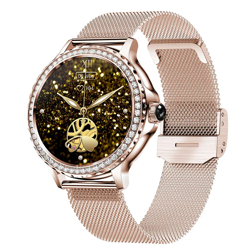 2022 H8 ساعة ذكية النساء مقاوم للماء مراقب معدل ضربات القلب ضغط الدم عن بعد كاميرا سوار السيدات Smartwatch ل أندرويد Ios