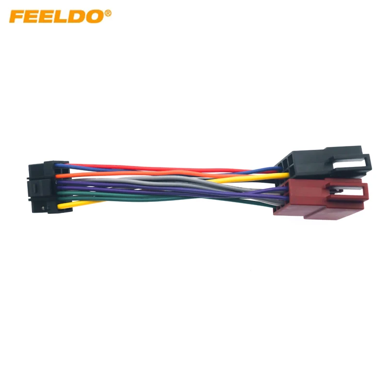 

FEELDO Car Stereo Conversion Plug Wire Adapter For Alpine Systerm to ISO Radio Wiring Harness Original Head Units Cable