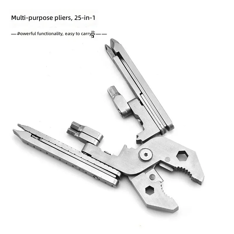 for Multifunctional 25 in 1 Pliers Wrench Screwdriver Stainless Steel Folding Portable Tool Pliers Outdoor Multifunctional