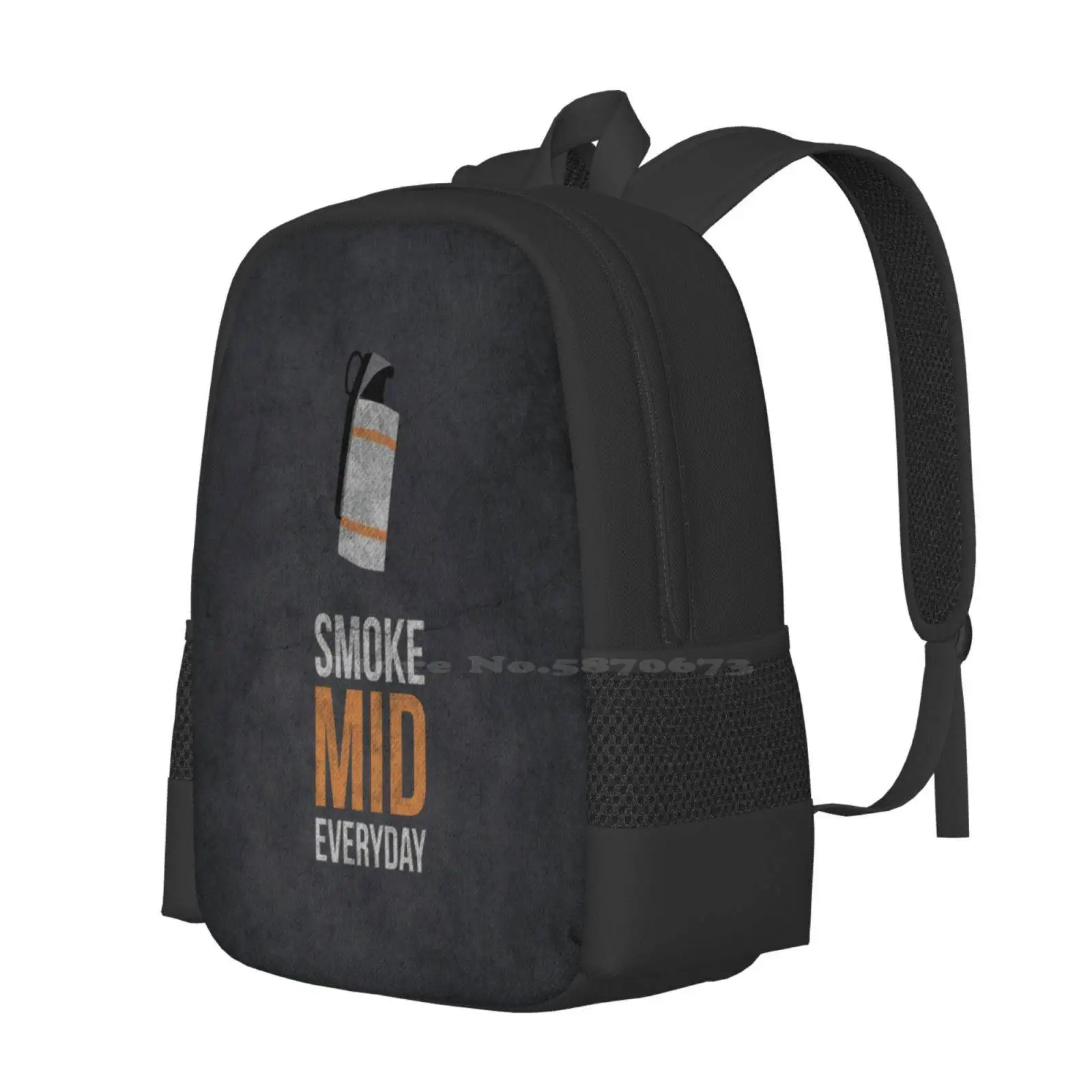 Smoke Mid Everyday-Cs : Go School Bags For Teenage Girls Laptop Travel Bags Cs Go Csgo Counter Strike Golbal Offensive Valve