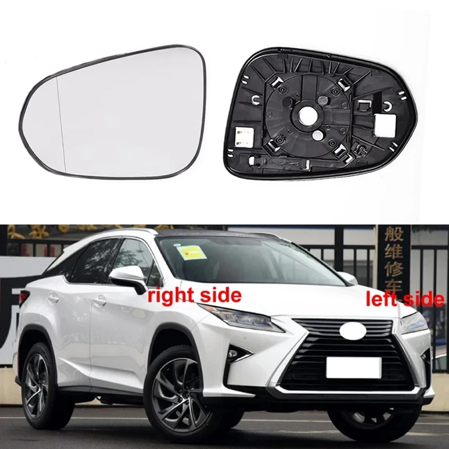 

Автомобильные аксессуары для Lexus RX RX300 RX350 RX450 2015-2023, боковые зеркальные линзы заднего вида, светоотражающие Стеклянные линзы с подогревом