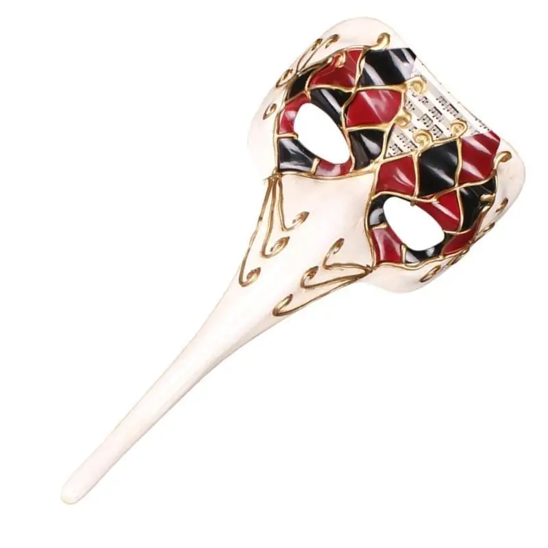 

652F Long Nose Full Face Mask Masquerade Mask Party Mask Halloween Costume Mask Venice Mask for Party Carnivals