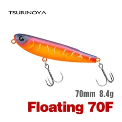 TSURINOYA FLICKER 70F Z Dog Topwater Walker Fishing lure 70mm 8.4g matita artificiale bastone galleggiante esca dura per Bass Pike Plug
