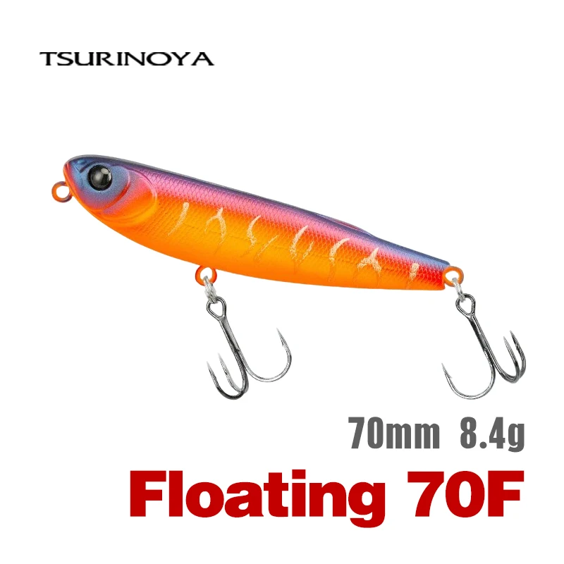 TSURINOYA migotanie 70F Z przynęta wędkarska dla psa topowodnego 70mm 8.4g sztuczny ołówek pływający kij twarda przynęta do szpaka basowego