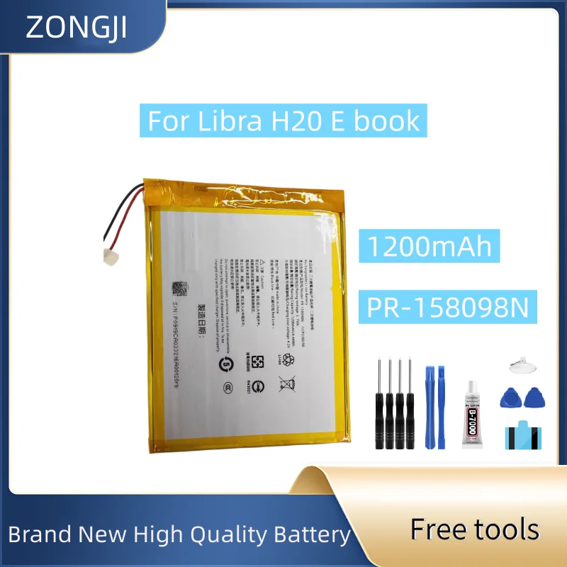 New Battery PR-158098N 1200mAh For Libra H2O E-book Battery + Free Tools