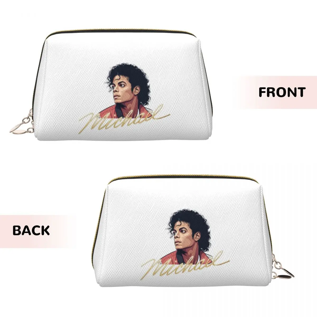 Michael Jackson Fan Tribute Design Women Cosmetic Bags Travel Makeup Organizer Pouch Toiletry Storage Dopp Kit Case