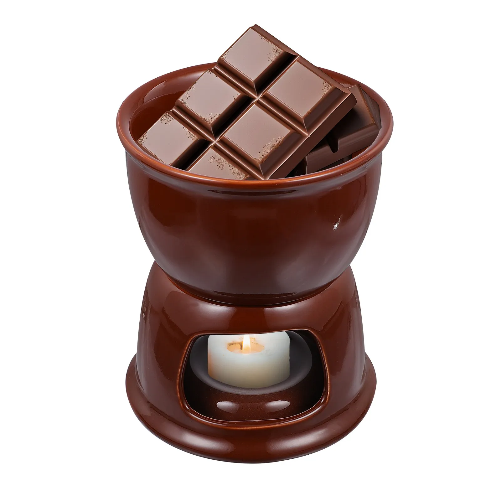 

Набор для фондю из керамики: чаша для шоколада, сыр, тапас, для вечеринок на открытом воздухе, послеобеденного чая, домашнего использования, горячий чайник-плитка