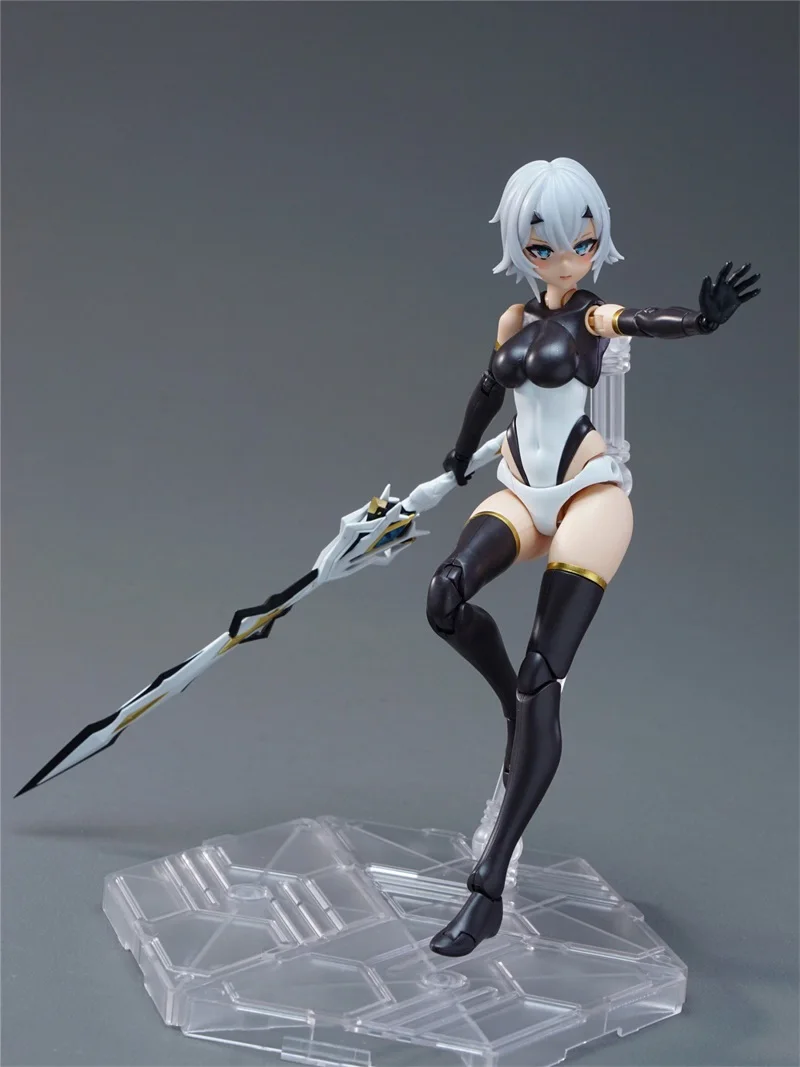 ANIMESTER GALAHAD 1/12 White Dragon Knight Anime Full Suit Girl Action Figure Model Kit Toys