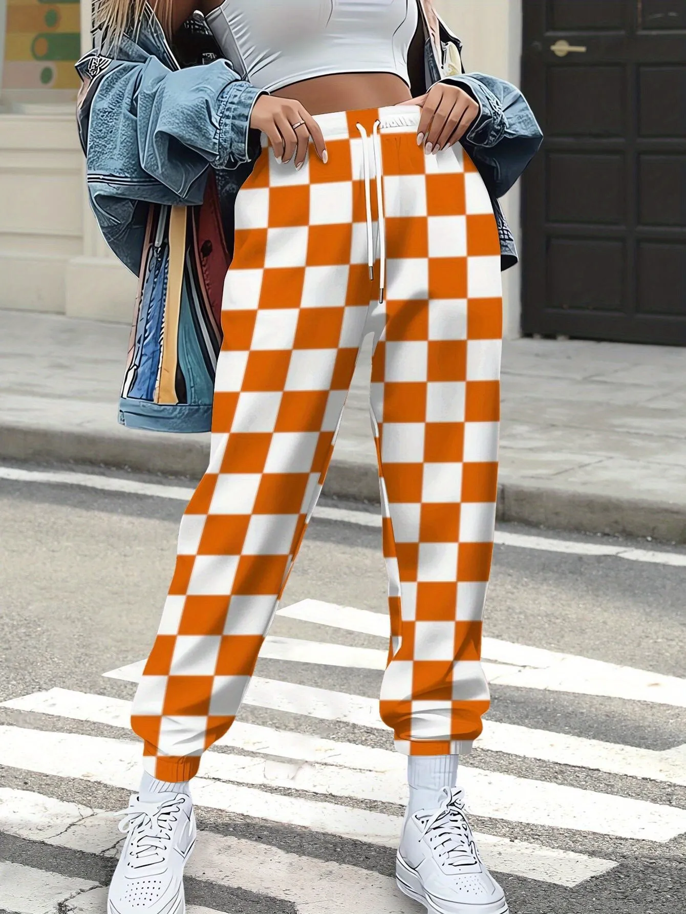 Four Seasons Women's Pants 3D Printed Comfortable Soft Casual Fashionable Versatile Street Style Clothing