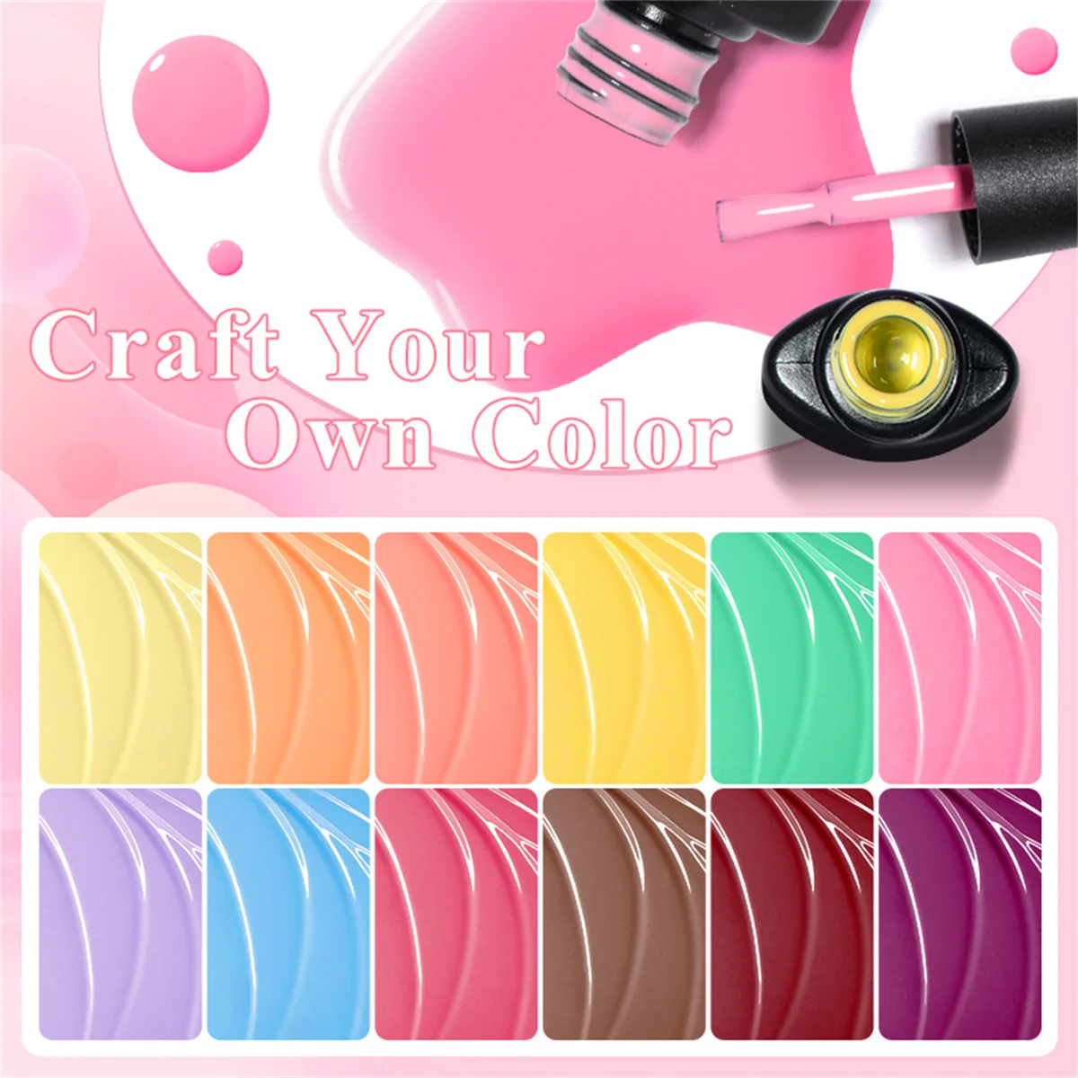 7pcs 7.3ml Gel Nail Polish Set Macaron Nude Red Blue Purple Long Lasting Soak Off Manicure UV LED Gel DIY Salon Nail Supplies