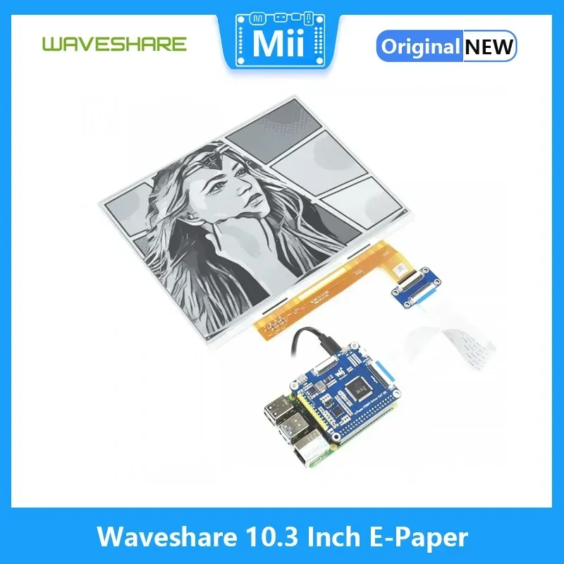 10.3 Inch E-Paper E-Ink Display Hoed Voor Raspberry Pi, 1872*1404, zwart/Wit, 16 Grey Schalen, Usb/Spi/I80