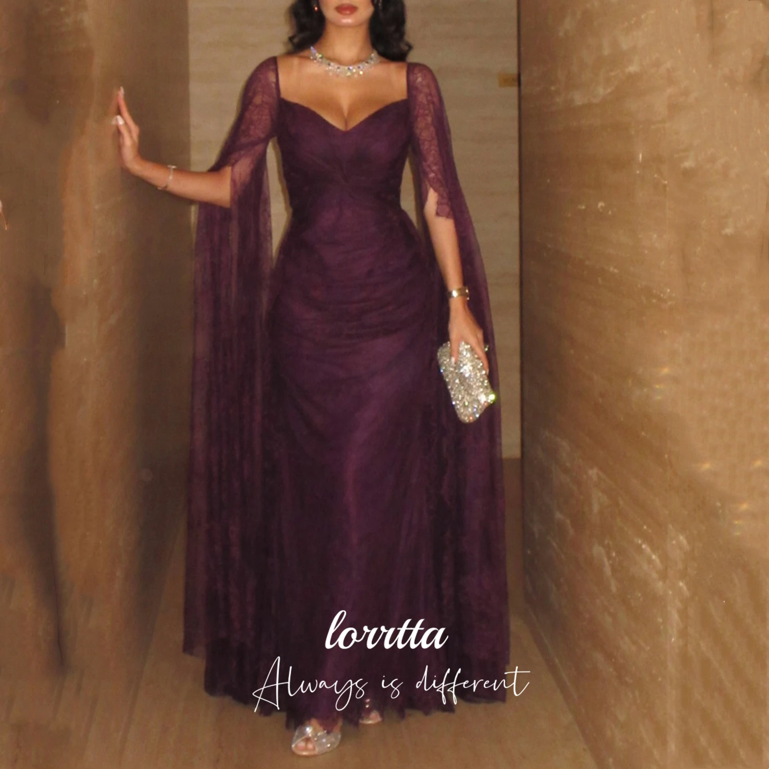 

Lorrtta Customized Cocktail Dress Formal Dresses Women Purple Luxurious Women's Evening Dresses for Special Occasions Prom Dress