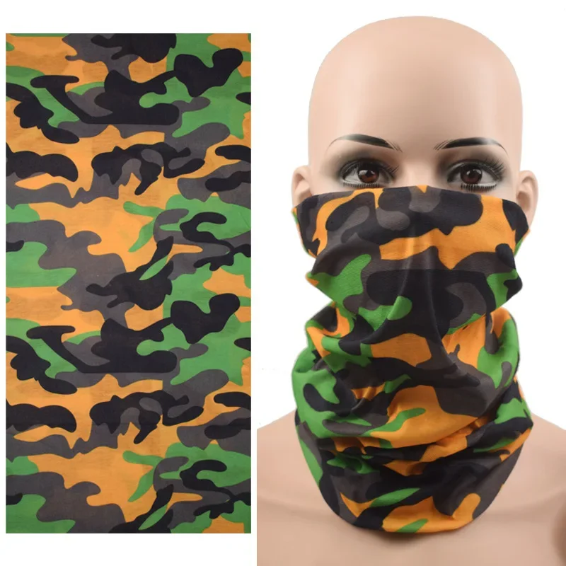 Outdoor Ice Silk Sun Protection Bib Spring and Summer Motorcycle Neck Cover Sports Magic Bandana Riding Mask Full Face