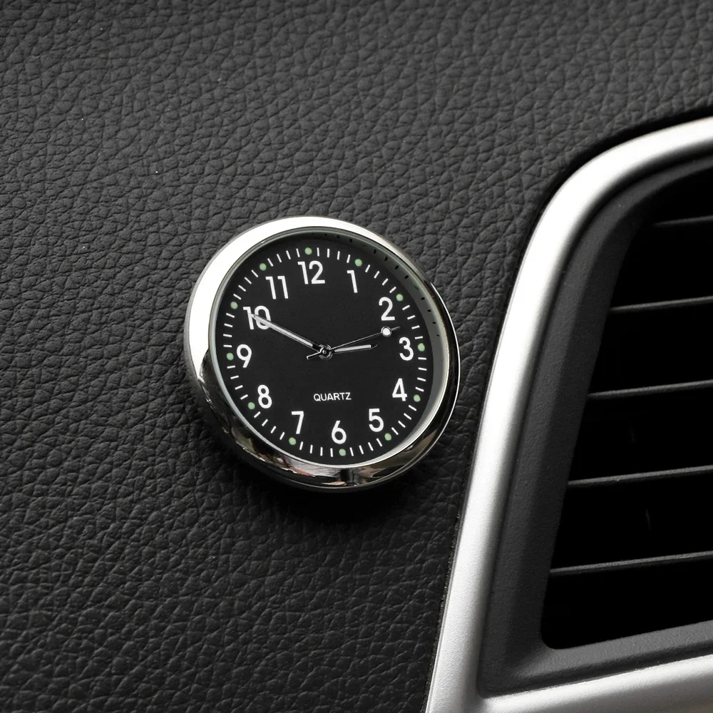 Auto Uhr leuchtende Mini-Automobile interne aufklebbare Digitaluhr Mechaniker Quarzuhren Auto Ornament Autozubehör Geschenke