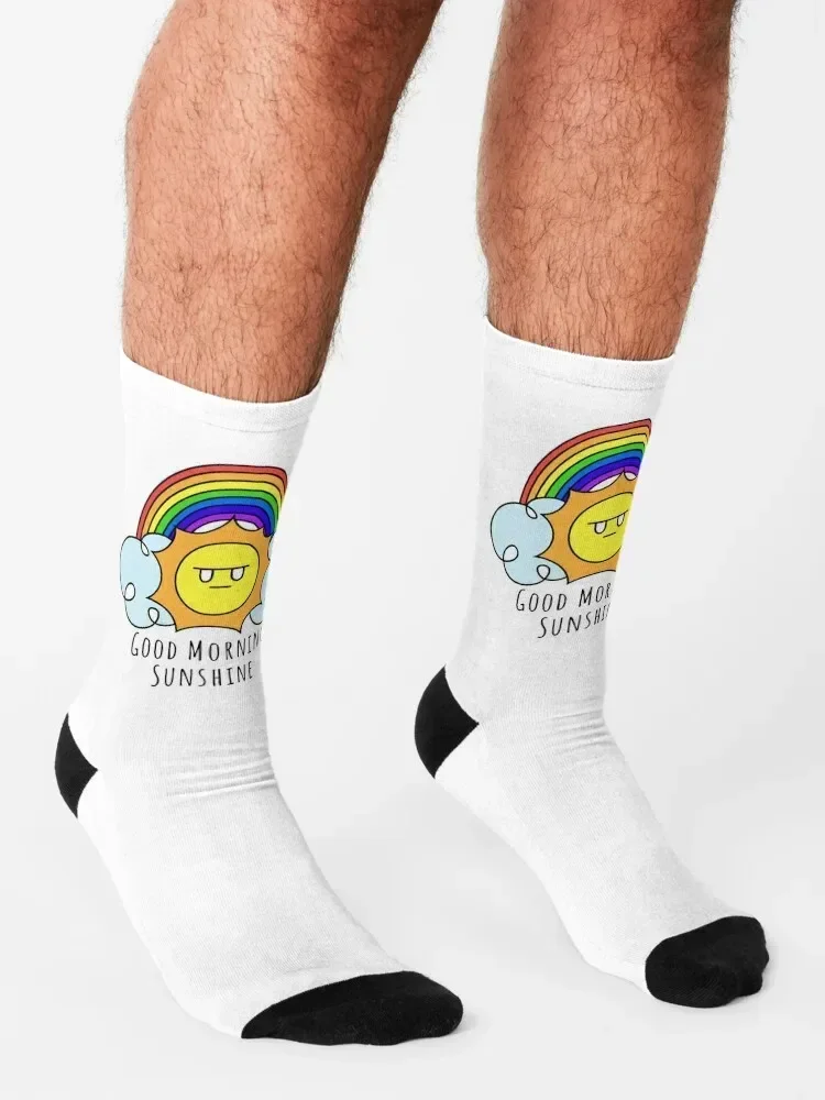 Good Morning Sunshine Socks Non-slip designer brand Heating sock snow Socks Man Women's