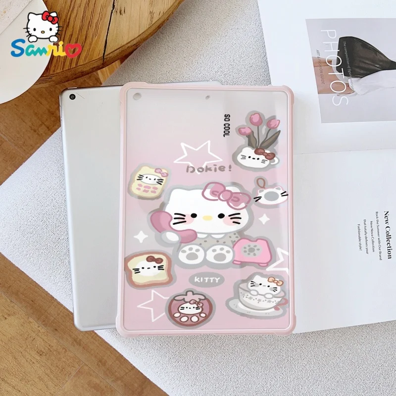

Sanrio Hello Kittypattern Pink iPad Transparent Drop Case, suitable for iPad Pro 2022/2024, iPad Air 3/5, iPad Mini 6, iPad 6/10
