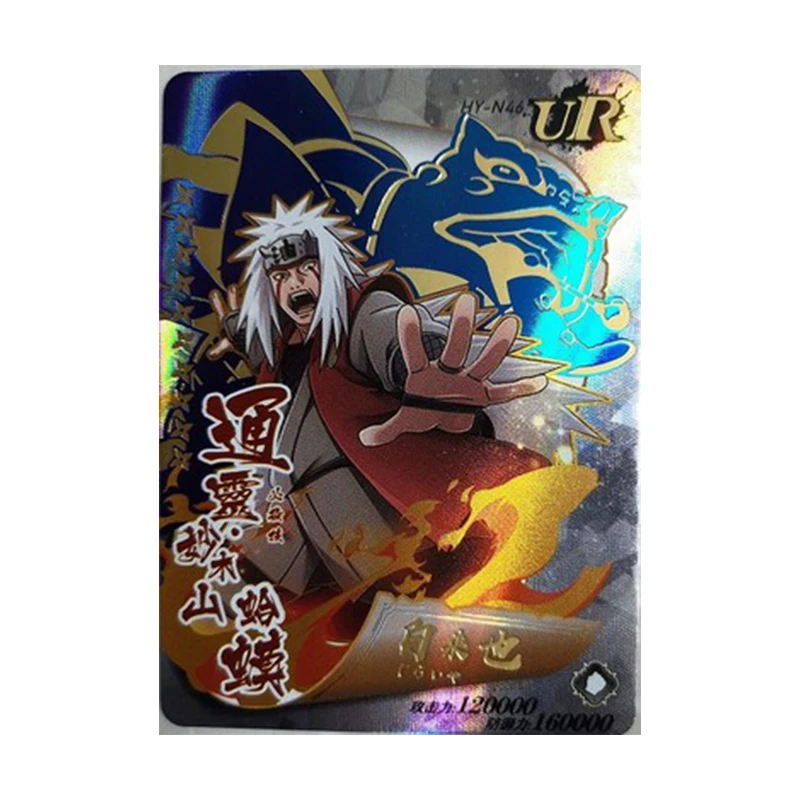 Anime NARUTO Rare Sasori Yakushi Kabuto Itachi Kakashi Konan Sasuke Jiraiya Tsunade Game UR Collection Cards Birthday Toys Gift