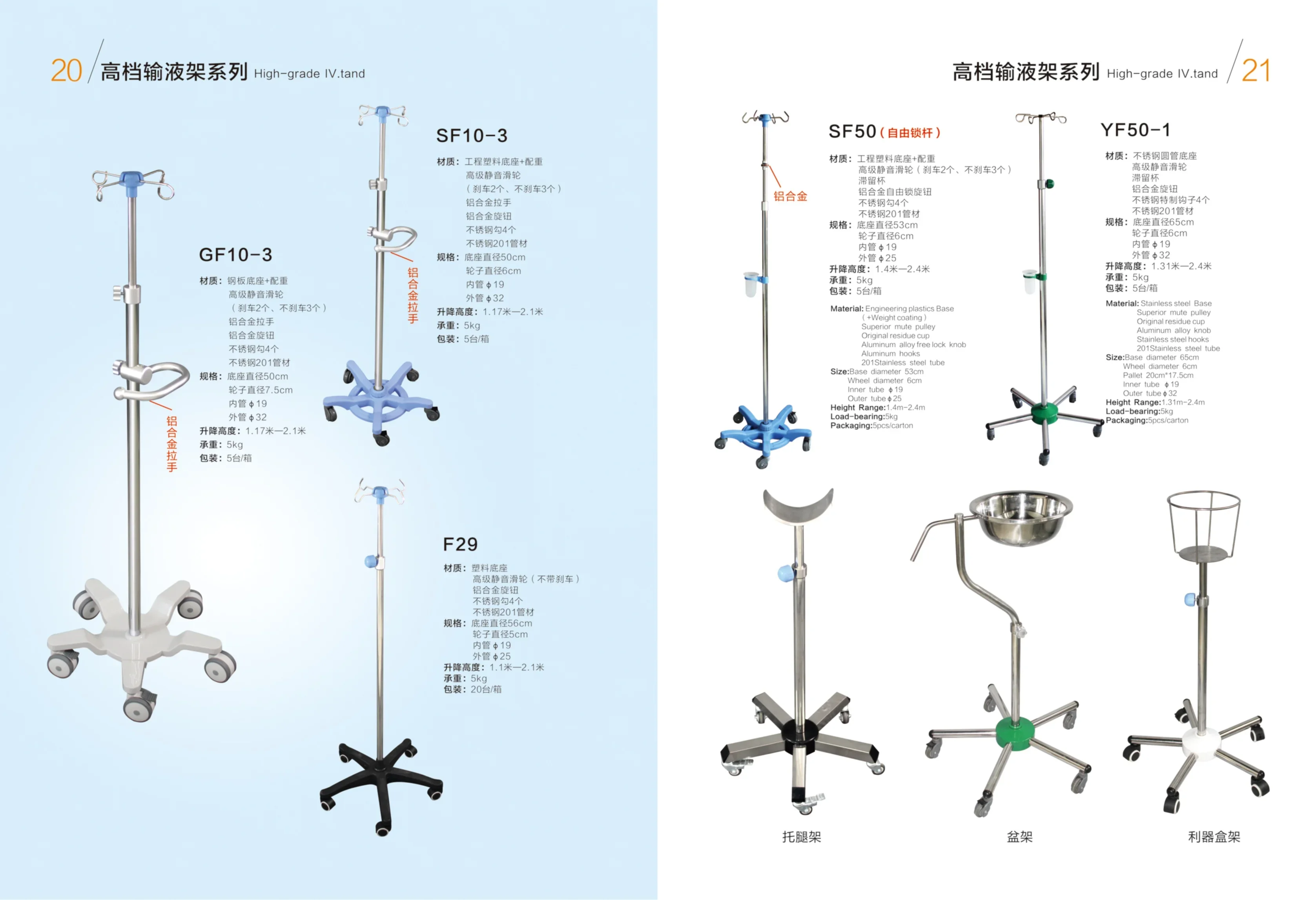 EU-IV503 Hospital furniture stainless steel infusion drip IV stand with handrail