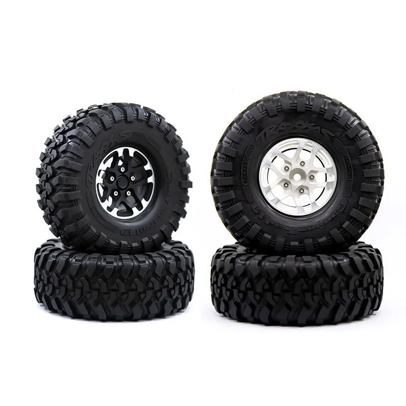 Upgraded 1.9 inch climbing wheels W008+limited edition tires with extreme grip and anti slip capabilities,for TRAXXASTRX4 TRX6