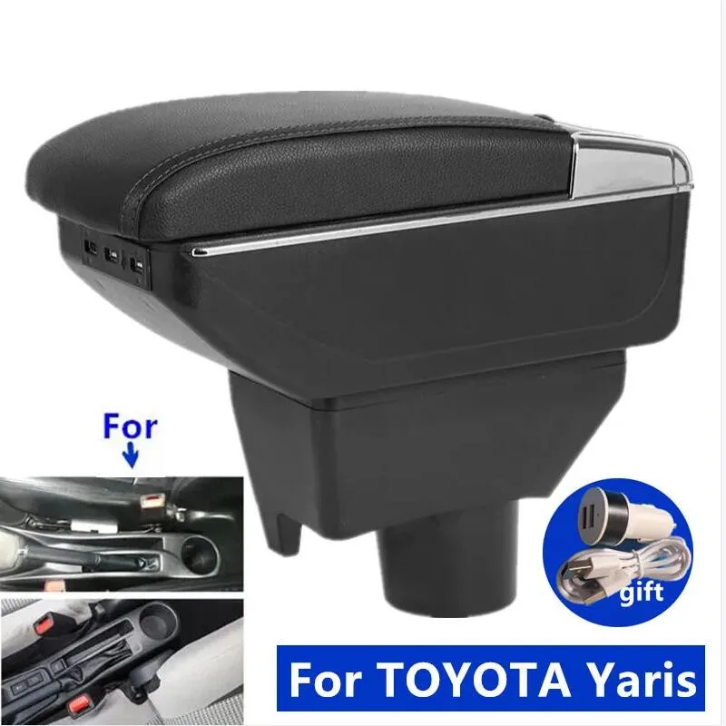 

For TOYOTA Yaris Armrest for TOYOTA Yaris Vitz Car Armrest Box Interior Dedicated Retrofit Centre Storage Box Car Accessories
