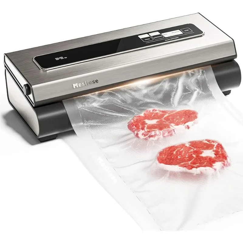 HAOYUNMA Vacuum Sealer Machine Powerful 90Kpa  6-in-1 Compact Food Preservation System with Cutter, Widened 12mm Sealing Strip