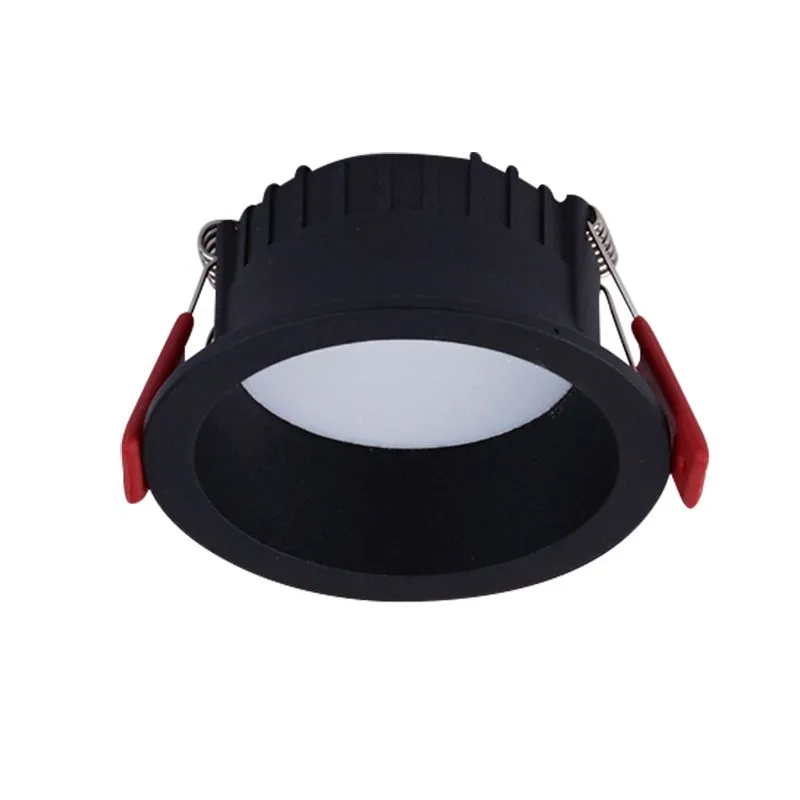 Rond Anti-éblouissement Led SMD2835 encastré Downlights 7w 10w trou taille 7cm plafonnier projecteurs pour éclairage intérieur