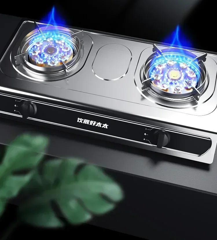 

Двойная девятиядерная противопожарная лобовое стекло, домашняя настольная газовая плита, газовая варочная панель A