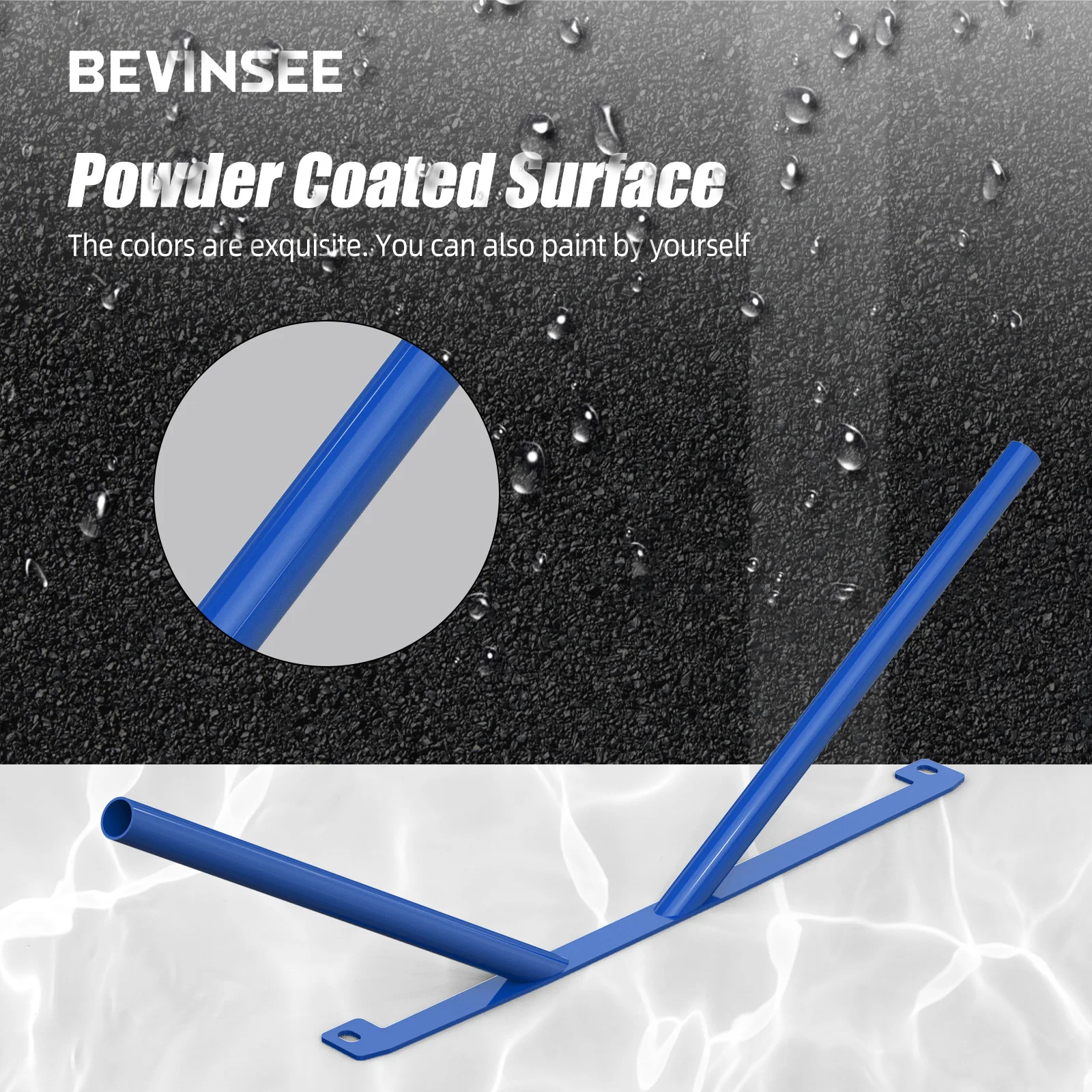 BEVINSEE Front Kidney Grille Strut Brace Trim For BMW E46 323i 325i 328i 330i 1999-2006