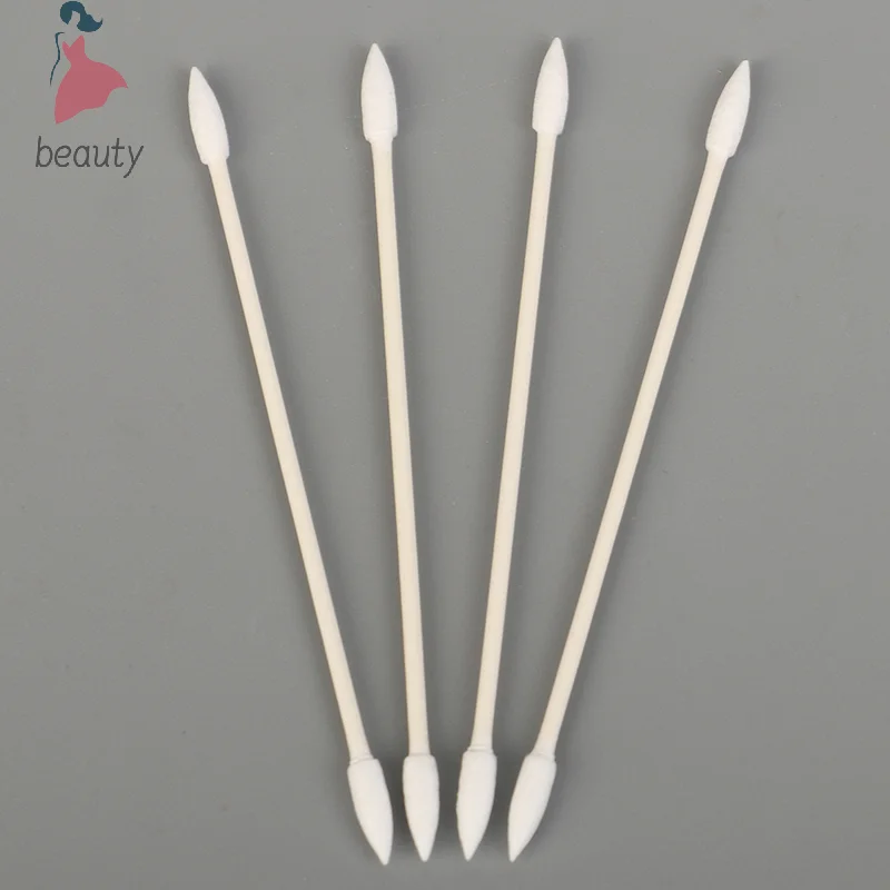 25pcs/bag Disposable Cotton Swab Cosmetics Permanent Makeup Health Ear Jewelry Clean Sticks Buds Tip Cotton Head Swab