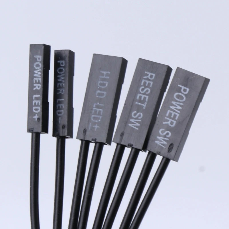 20/30/50/100 سنتيمتر اللوحة الأم التبديل HDD LED/PLED/إعادة تعيين SW/الطاقة SW تمديد كابل