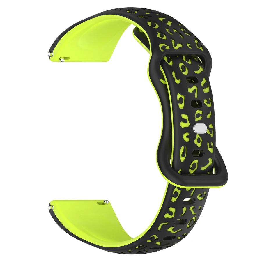 18mm 22mm 20mm Universele Horlogebanden Zachte Siliconen Band 3D Bloem Polsband voor Huawei Samsung Xiaomi Amazfit Smartwatch