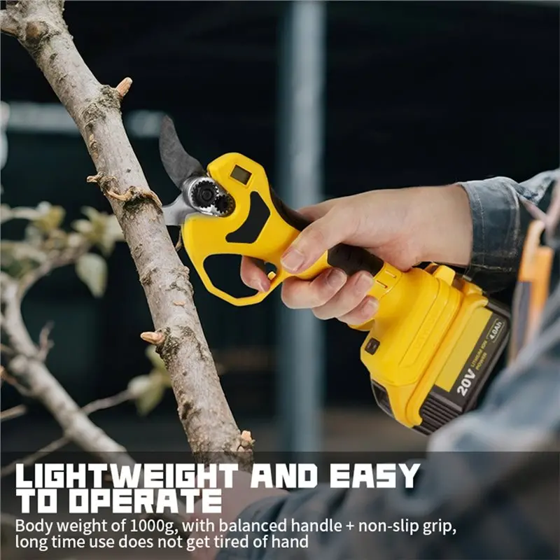 【PARTY DAY】For 20V Battery Powered Brushless Electric Scissors Garden Trimmer 30Mm Cutting Electric Pruning Shears Garde