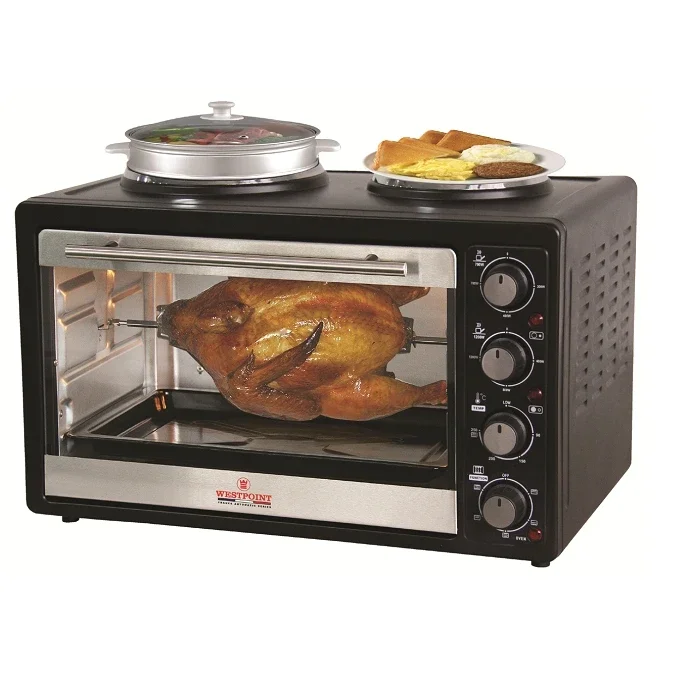 Electric  baking oven with hot plate electr cooktop     2 Plate