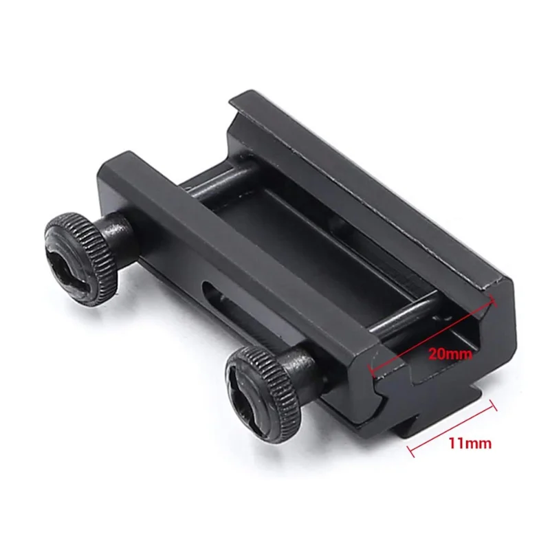 Scope Convert Riser mount Dovetail 20mm to 11mm  Low Profile Rail Base Adapter For Hunting Optics