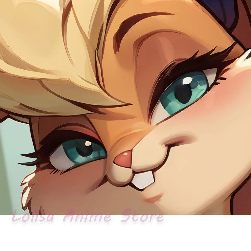 Funda de almohada Dakimakura Anime Lola Bunny, funda de almohada con estampado de doble cara, regalos de cumpleaños de tamaño real