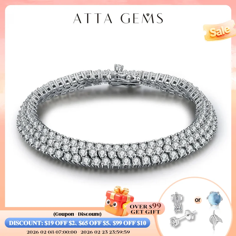 

Браслет-Муассанит для женщин и мужчин, из серебра 2,5 пробы, с круглым вырезом