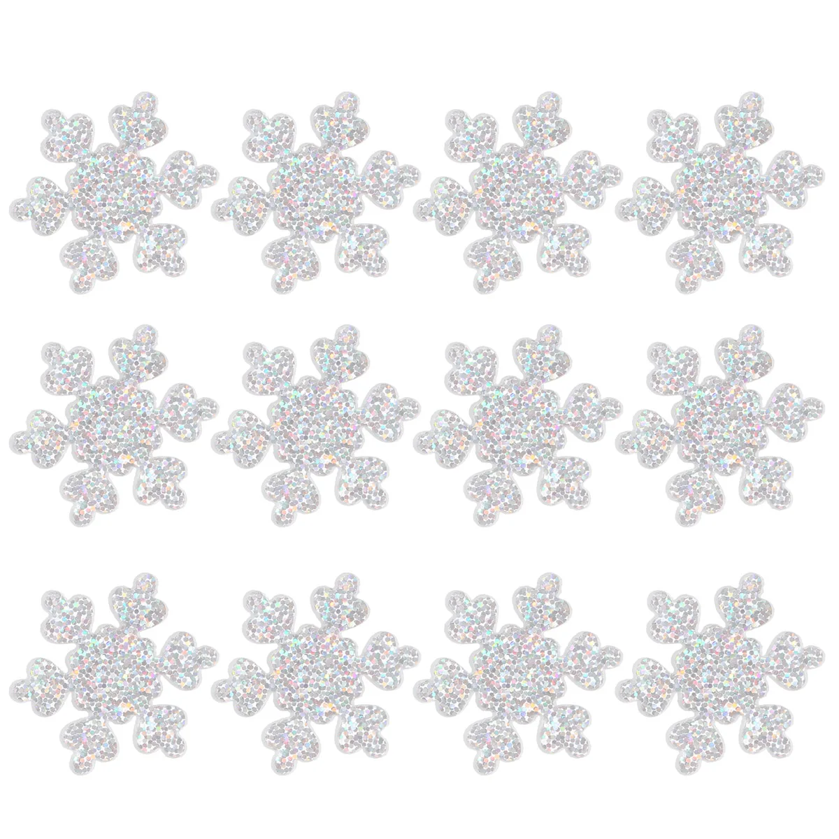 

50 Pcs Christmas Snowflakes Decorations DIY Phone Case Craft Supplies Hair Accessories Jewelry Making Charm Art Project