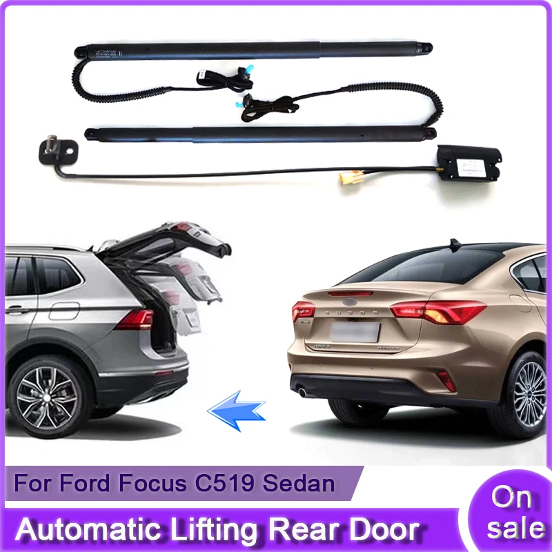 Pour Ford Focus C519 berline 2018 ~ 2024 Kit de système de levage de hayon électrique de voiture ouvre-porte arrière automatique levage automatique porte arrière