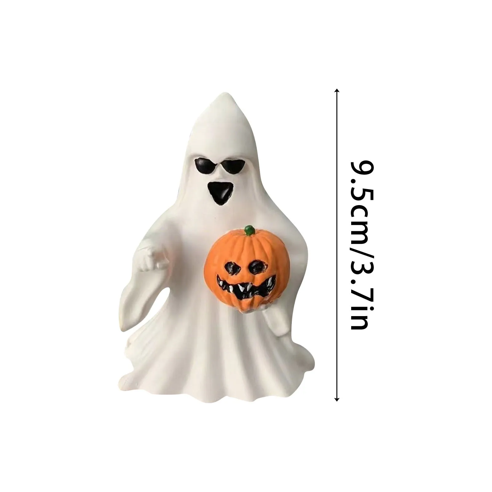 2024 New Halloween Cute Ghost Decorations Resin Crafts Ornaments Haunted House Party Desktop Decoration