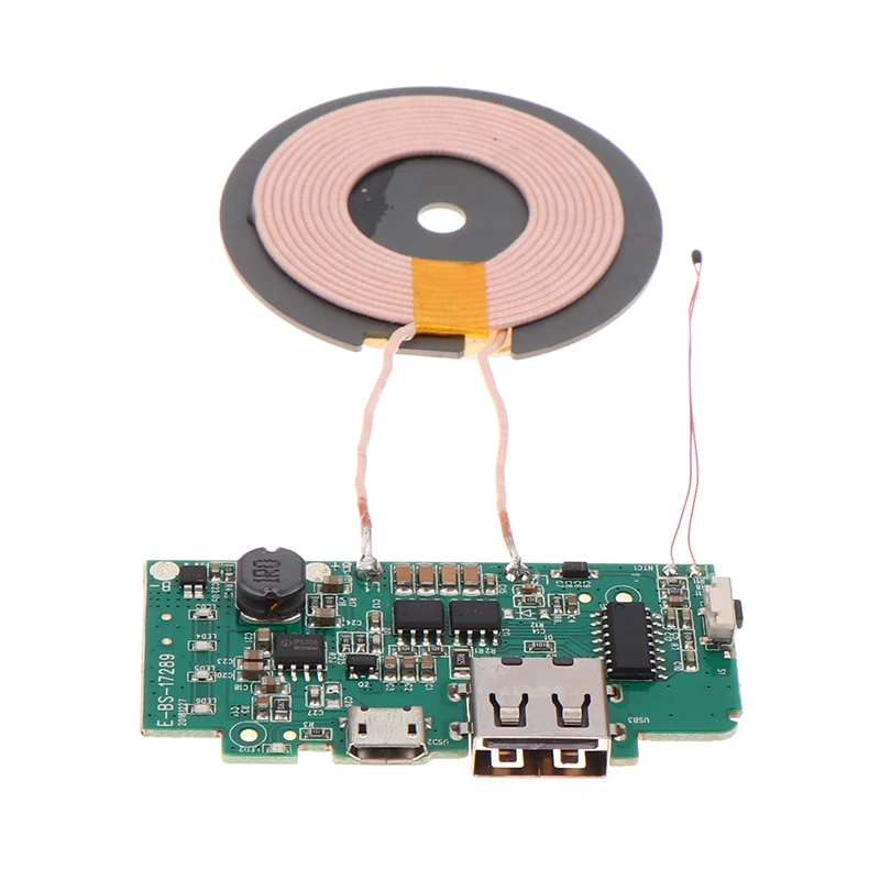 휴대 전화 무선 충전기 송신기 모듈 송신기 회로 코일 충전기 보드 전원 은행 DIY 액세서리