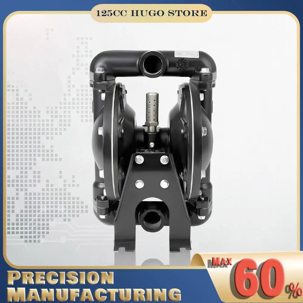 120PSI Air Operated Diaphragm Pump Pneumatic Diaphragm Pump for Water, Low-viscosity Petroleum-based Fluids