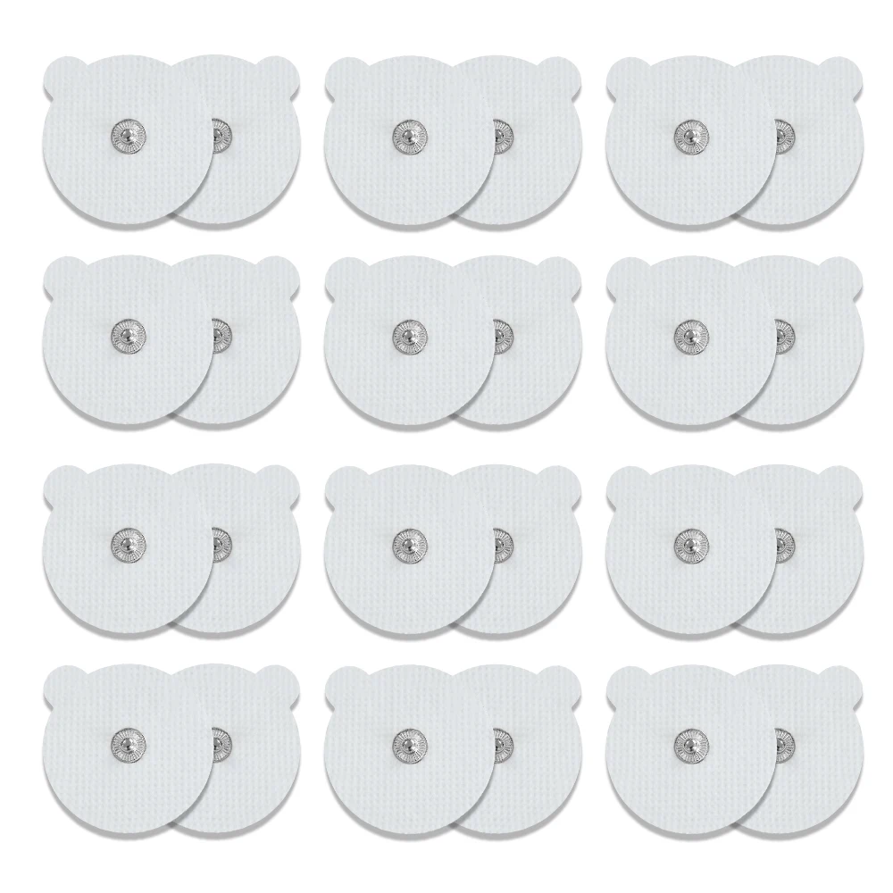 4x4.6cm Reusable Tens Electrode Pads Electrostimulation Patch Acupuncture Relaxation  Ems Nerve Muscle Stimulator Gel Sticker