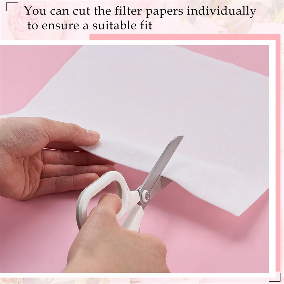 A002 600 Sheets Nail Dust Collector Filter Paper Disposable Nail Dust Suction Collector Filters Paper Sheets for Salon Spa